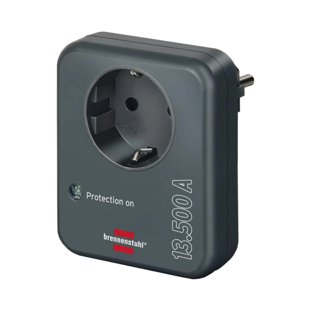 2 stück Brennenstuhl Überspannungsschutz Steckdosenadapter 13.500A Blitzschutz