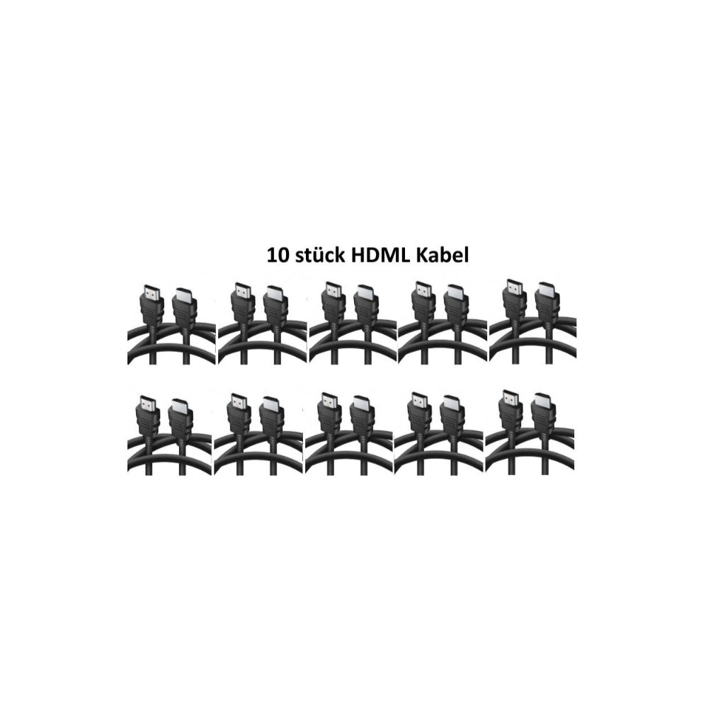 10 x HDMI Kabel 1,8m HighSpeed Ethernet 4K FullHD HDR 3D für TV PC BEAMER Laptop