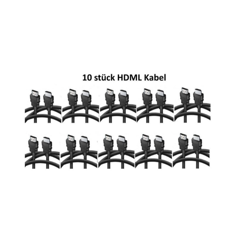 10 x HDMI Kabel 1,8m HighSpeed Ethernet 4K FullHD HDR 3D für TV PC BEAMER Laptop